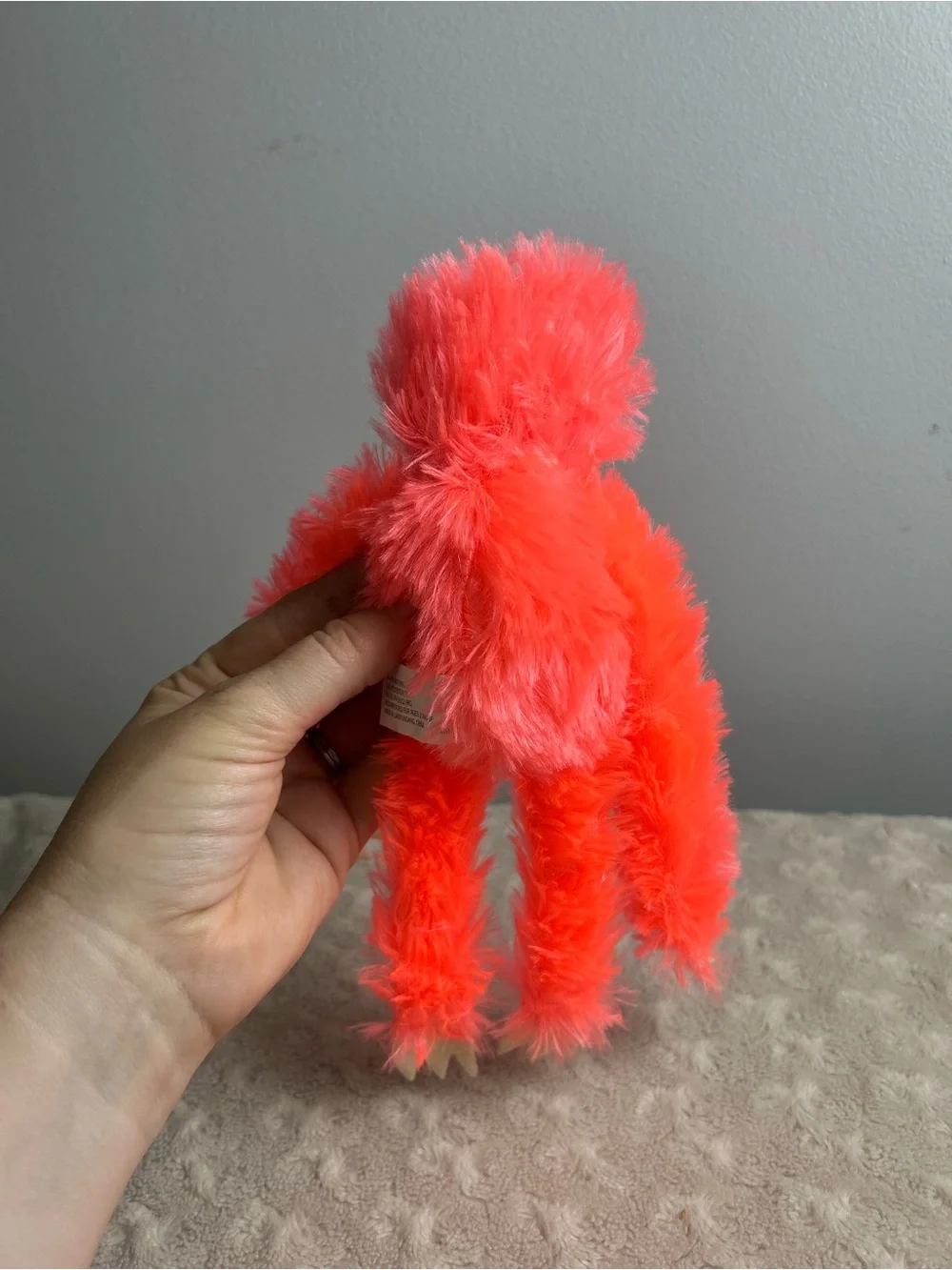 Goffa Three Toed Sloth Plush Stuffed Animal Toy Neon Orange 10
